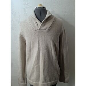 Banana Republic Merino Wool Sweater Size L Boatman Collar Italian